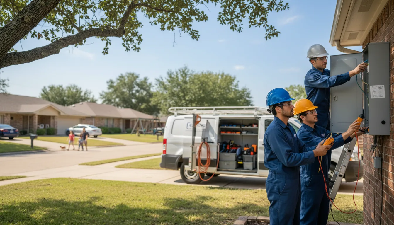 Certified electrician providing emergency electrical services in South Vienna, OH
